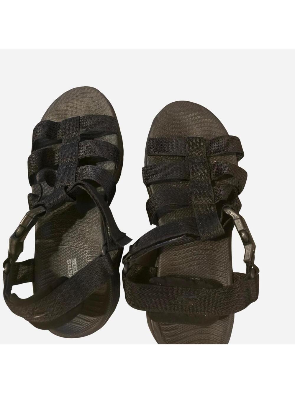 Black Skechers sandals with adjustable straps size 7 #comfort #summer